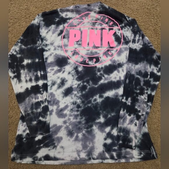 PINK Victoria's Secret Oversized Long Sleeved Pocket Tee - Picture 1 of 5